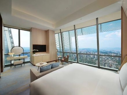 Deluxe room with city view at InterContinental Chongqing Raffles City