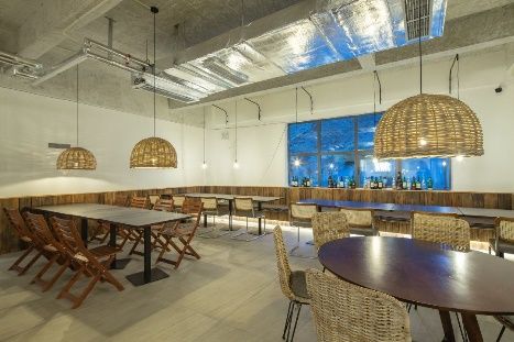 Communal dining room at Pingcuo Kangsang Everest Base Camp Hotel