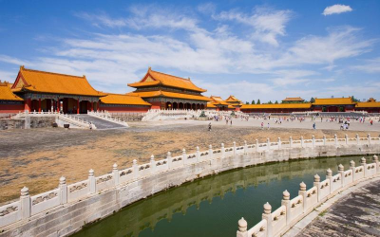 Golden-roofed halls of the Forbidden City, Beijing