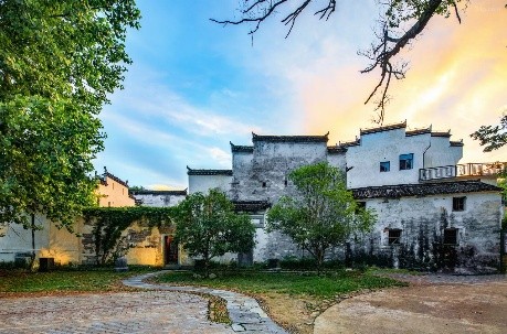The restored traditional exterior of Wuyuan Skywells